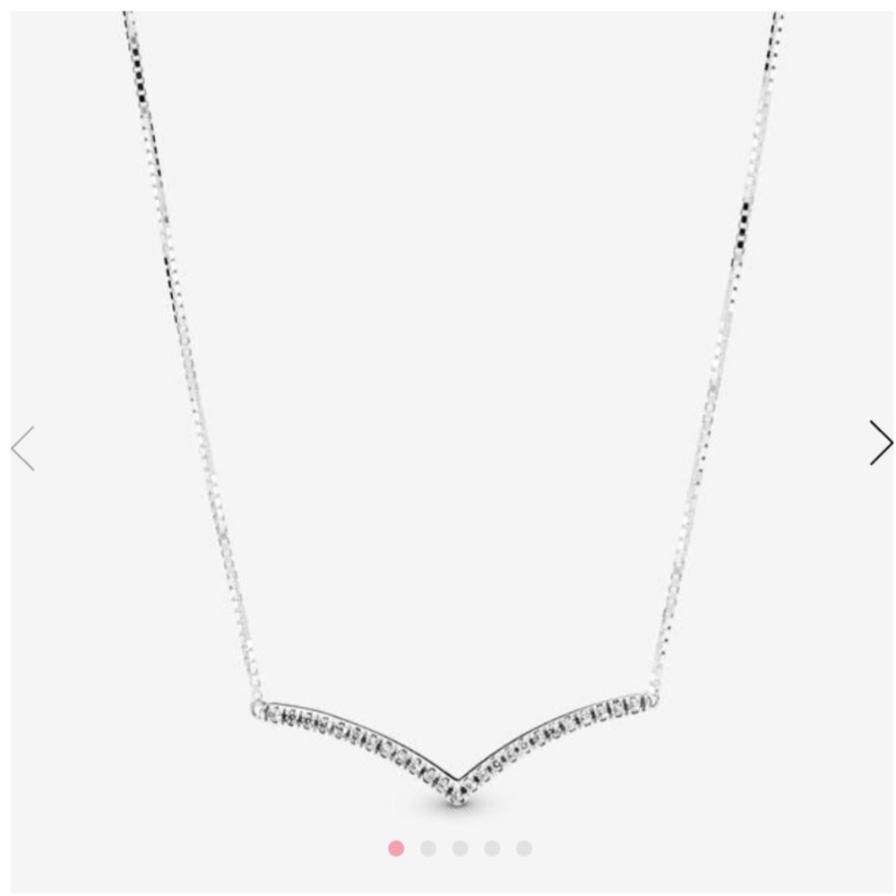 Pandora wish bone necklace